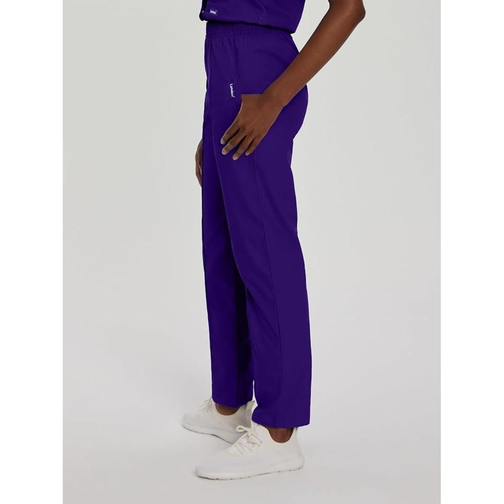 Landau Essentials Women Purple Scrub Pants‎ Classic Fit P3X NWT